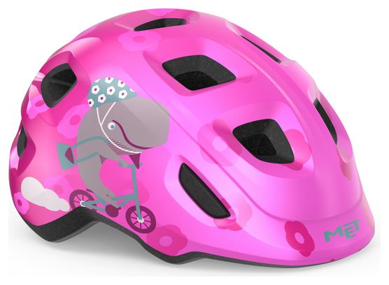 Casque enfants MET Hooray Mips Rose Brillant