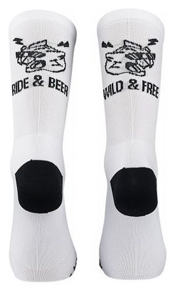 Chaussettes Northwave Ride & Beer Blanc