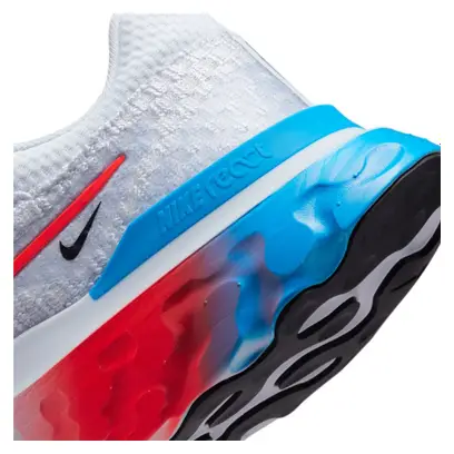 Damen Running Schuhe Nike React Infinity Run Flyknit 3 Grau Rosa Blau