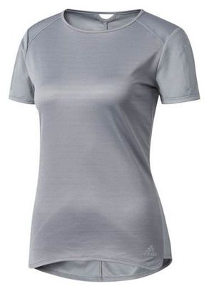 T-shirt running gris femme Adidas