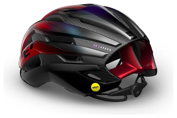 Helmet MET Trenta 3K Carbon Mips Red Iridescent Glossy
