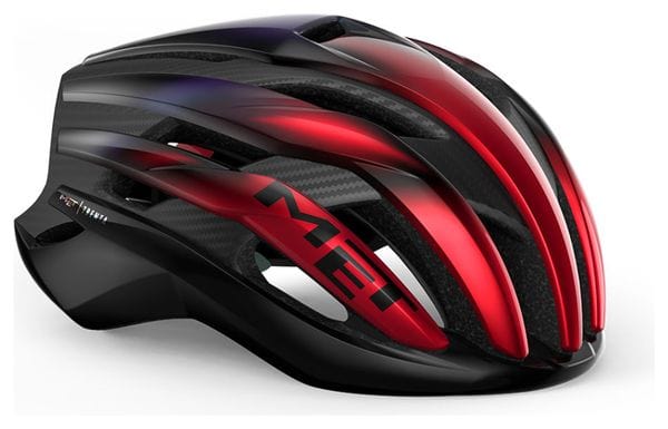 Casque MET Trenta 3K Carbon Mips Red Iridescent Brillant