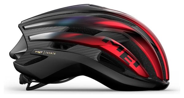 Casque MET Trenta 3K Carbon Mips Red Iridescent Brillant