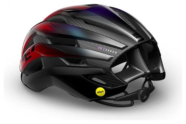 Casque MET Trenta 3K Carbon Mips Red Iridescent Brillant