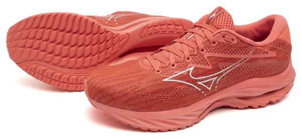 Running Shoes Mizuno Wave Rider 27 Rouge Homme