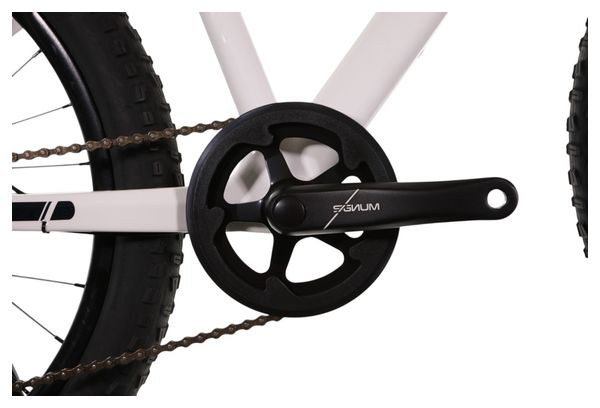 Scamp HighFox kinder-mountainbike met Shimano Tourney 8-speed versnelling, 24 inch, wit