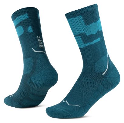 Buff Merino Midweight Crew Socks in Teal