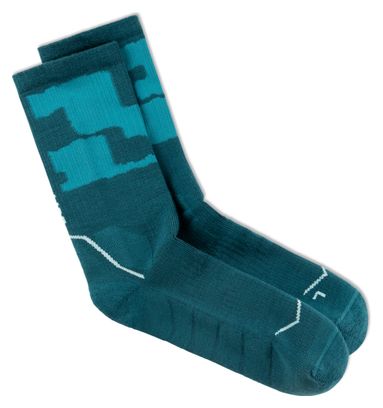 Buff Merino Midweight Crew Socks in Teal