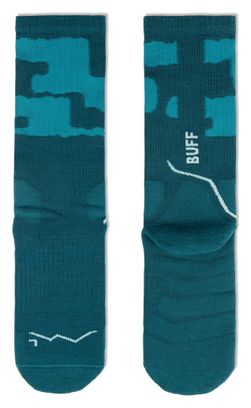 Buff Merino Midweight Crew Socks in Teal
