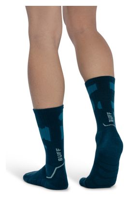 Buff Merino Midweight Crew Socks in Teal
