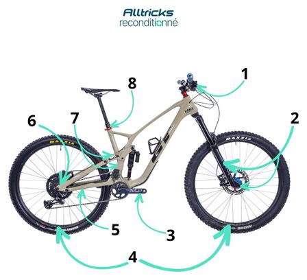 VTT Tout-Suspendu GT Force Carbon Elite Sram NX Eagle 12V 29'' Beige Tan 2022 - Produit Reconditionné