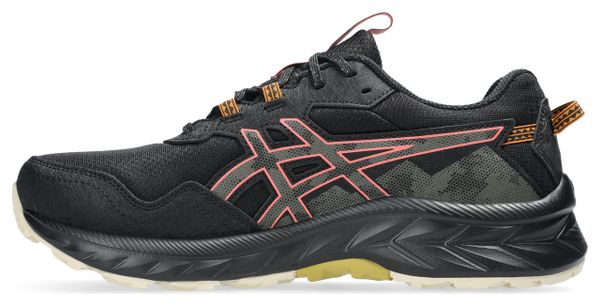 Asics Gel-Venture 10 Waterproof Trail Shoes, Black/Pink, Women's
