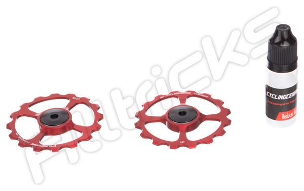 CiclismoCeramic Jockey Wheels Dura-Ace / Ultegra 10 / 11s Rojo