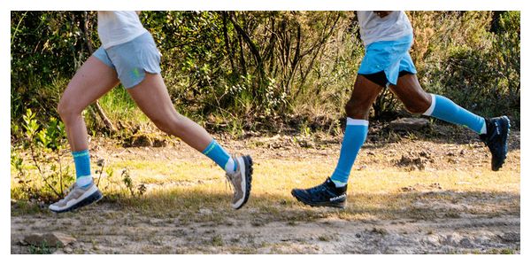 Manchons de Compression Compressport R2 3.0 Bleu/Blanc