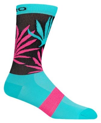 Giro Comp High Rise Socks Blue / Pink