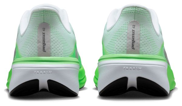 Nike Pegasus 42 hardloopschoenen, wit/groen, dames