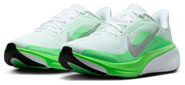 Nike Pegasus 42 hardloopschoenen, wit/groen, dames