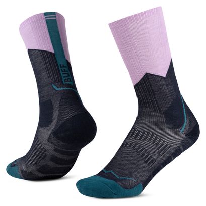 Buff Merino Midweight Crew Socks - Purple