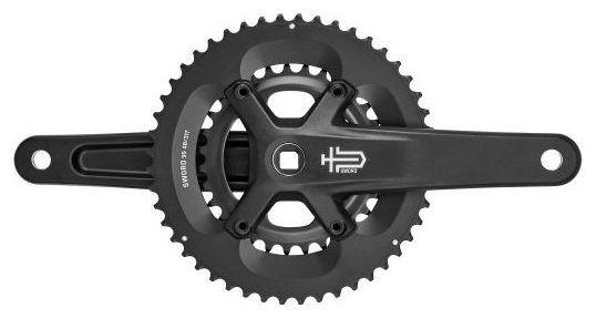 Microshift square-axle crankstel Sword 2×9 48/31 tanden Wide Black