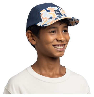 Cappellino Buff 5 Panel Venture blu/arancione per bambini