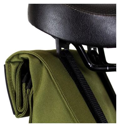 Sacoche de Selle pour Vélo Pliant Restrap City Saddle Bag Large Vert Olive
