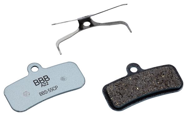 Paire de Plaquettes BBB DiscStop Coolfin Organiques pour Shimano Saint