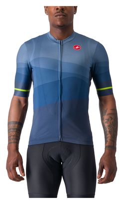 Maillot Manches Courtes Castelli Orizzonte Bleu