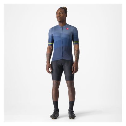 Maillot Manches Courtes Castelli Orizzonte Bleu