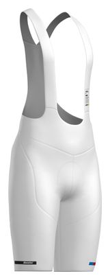 Santini Mondo Bib Short Campionati del Mondo UCI Bianco