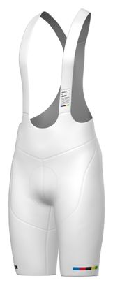 Santini Mondo Bib Short Campionati del Mondo UCI Bianco