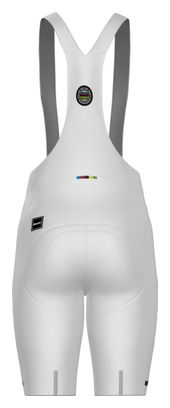 Santini Mondo Bib Short Campionati del Mondo UCI Bianco