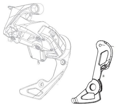 Internal screed Sram D Mocking Force E-Tap AXS