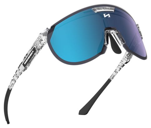 Lunettes Aerotrail Cristal Brillant / Miroir Bleu Scicon Sports