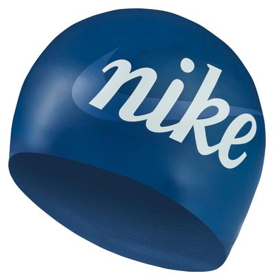 Gorro de baño de silicona Nike Swim azul