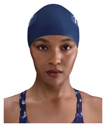 Gorro de baño de silicona Nike Swim azul
