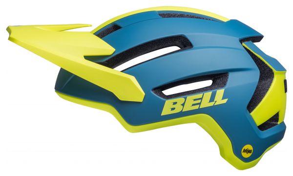 Bell 4Forty Air Mips Mat Blauw Geel Hiviz 2022 Helm