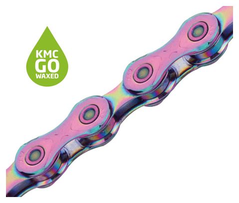 Chaîne KMC X12 Waxed 12V Bleu Violet Aurora