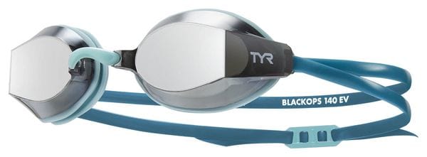 Tyr Adults Black Ops 140 EV Mirrored Racing Goggles Smoke/Teal