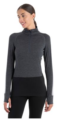 Baselayer Manches Longues Femme Icebreaker Merinos 200 ZoneKnit Gris