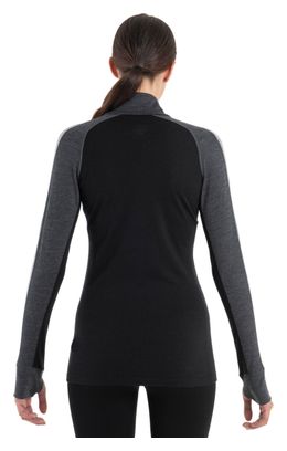 Baselayer Manches Longues Femme Icebreaker Merinos 200 ZoneKnit Gris