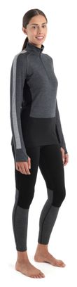 Baselayer Langarm Damen Icebreaker Merinos 200 ZoneKnit Grau