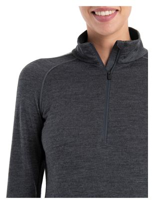 Baselayer Langarm Damen Icebreaker Merinos 200 ZoneKnit Grau