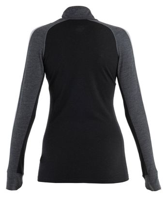 Baselayer Langarm Damen Icebreaker Merinos 200 ZoneKnit Grau
