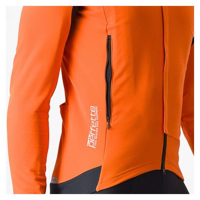 Castelli Perfetto 2 Orange GORE-TEX INFINIUM Long Sleeve Jackets