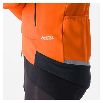 Castelli Perfetto 2 Orange GORE-TEX INFINIUM Long Sleeve Jackets