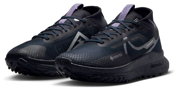 Chaussures de Trail Running Femme Nike React Pegasus Trail 4 GTX Bleu Argent