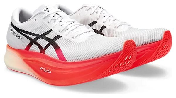 Asics Metaspeed Sky+ White Red Unisex Running Shoes