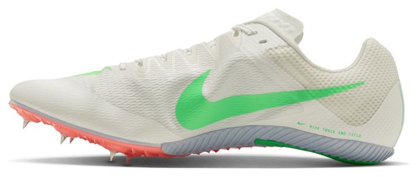 Nike Zoom Rival Sprint atletiekschoenen Wit/Groen/Oranje Unisex