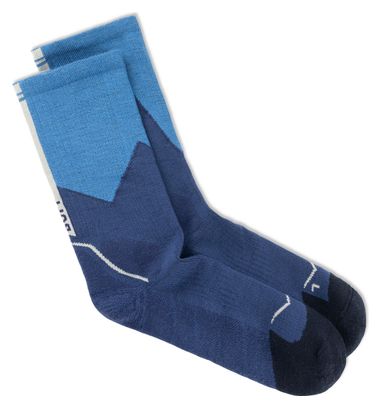 Buff Merino Midweight Crew Socks, Blue