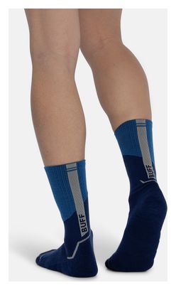 Buff Merino Midweight Crew Socks, Blue